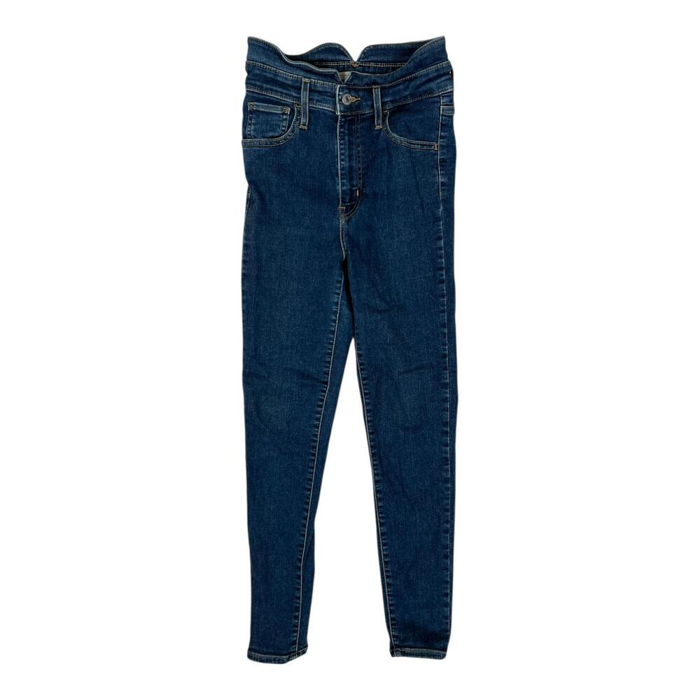 Levi's Mile High Super Skinny Ankle Jeans Womens 26 Blue High Rise Stretch Denim